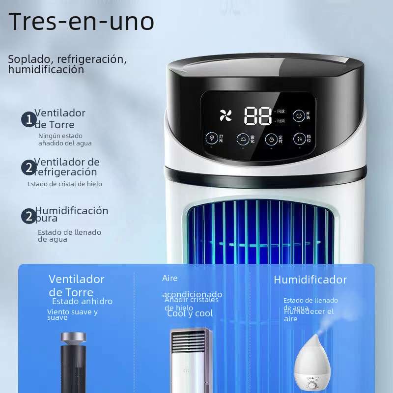 Ventilateur Humidificateur et Rafraîchisseur d’Air USB Portable