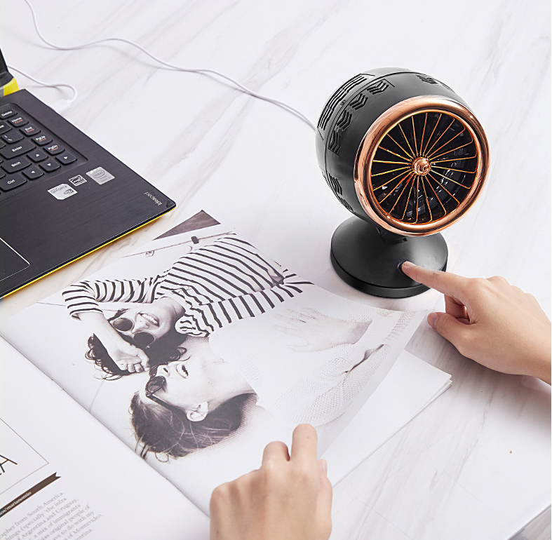 Ventilateur USB et Refroidisseur d'Air à Turbine à Double Hélice Intelligent