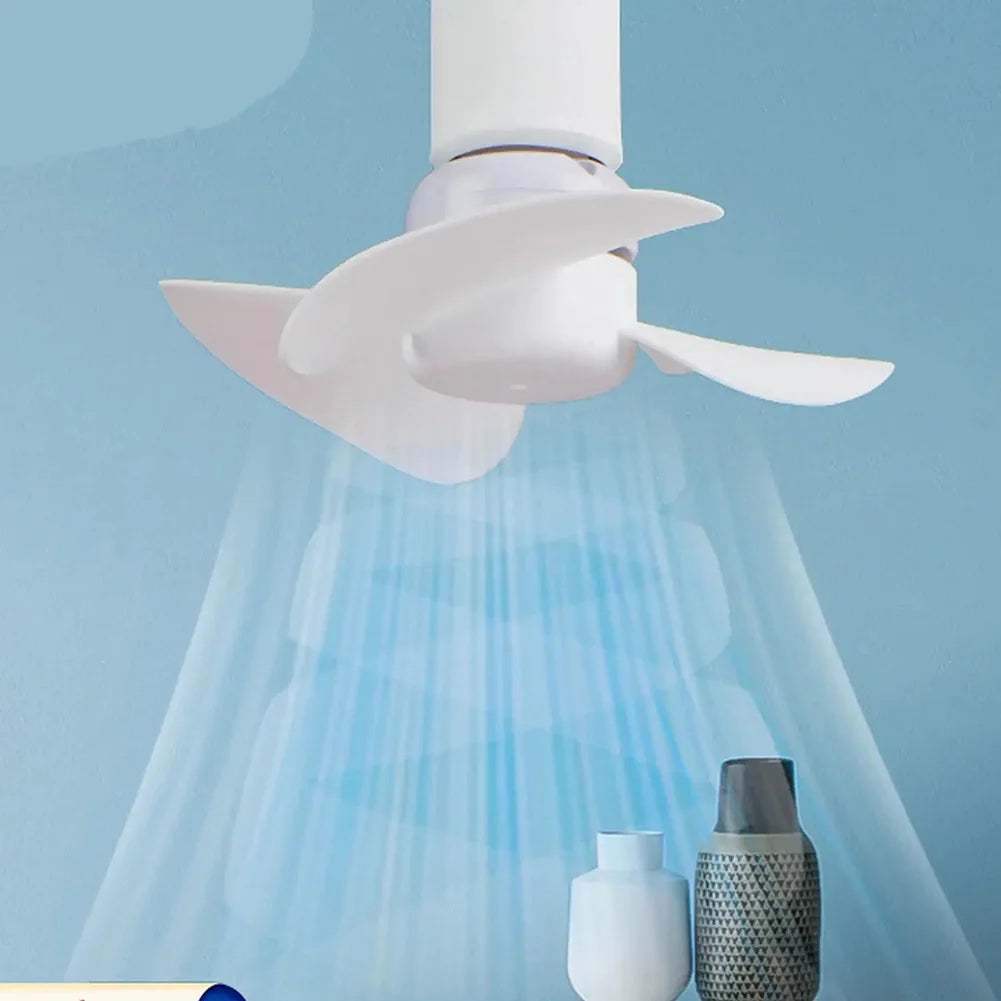 Ventilateur de Plafond E27 – 14cm, Silencieux & Économique